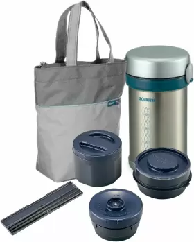 Sl-nc09-st Zojirushi Thermal Stainless Lunch Box Bento 1.5 0.6 Silver Sl-nc09-st Zojirushi Thermal Stainless Lunch Box Bento 1.5 0.6 Silver
