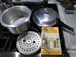 Mirro Matic Quart Pressure Cooker Model A394M Holds 4-PINT Glass Jars. Fixed Price $39.00.