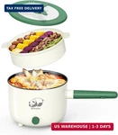 Electric Hot Pot With Steamer, Portable Nonstick Frying Pan Dual Power Cont. Fixed Price $32.99.