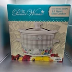Pioneer Woman Sweet Romance Blossoms 1.5 Qt Slow Cooker Rustic Farmhouse. Fixed Price $24.99.