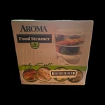 Brand New Boxed Aroma 6 Quart Stackable Food Steamer White. Fixed Price $22.00.