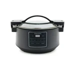 Greenpan 8 Quart Locking Lid Slow Cooker, Healthy Ceramic Nonstick, Graphite New. Fixed Price $61.66.