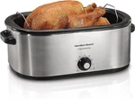 Hamilton Beach 28LB 22 Quart Roaster Oven With Self Basting Lid Stainless Steel. Fixed Price $35.99.