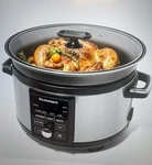 Eamoment 5.5QT Programmable Slow Cooker Timer, Non-alumi Alloy Liner New. Fixed Price $23.99.
