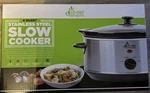Eco Chef 4 Quart Stainless Steel Slow Cooker Game Day Glass Lid -new!!!!. Fixed Price $27.45.