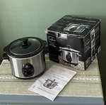 Crofton 1.5 Qt. Slow Cooker #4393-68 Stainless Steel New. Fixed Price $14.95.