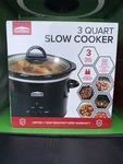 Chef Elect Manual 3-QUART Slow Cooker, Black. Fixed Price $29.99.