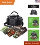 Heavy-duty Insulated Lunch Box With Compartments & Ice Pack For Easy Meal Prep. Fixed Price $111.44.