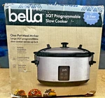 Bella 5-QT. Programmable Slow Cooker Silver. Fixed Price $38.20.