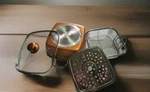 Moss & Stone Copper 4 Piece Set Chef Cookware 9.5 Induction. Fixed Price $28.00.