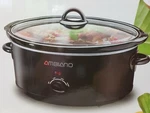 Ambiano Crock Pott 7-QUART Manual Slow Cooker, Black. Fixed Price $34.99.