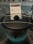 Hamilton Beach 33550 6QUART Portable Slow Cooker Stainless Steel Little Use !. Fixed Price $25.00.