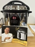 Emeril T-fal Electric Pressure Cooker 4.5QT+ Stainless Steel Digital Timer. Fixed Price $38.99.