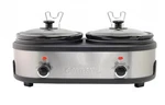 Courant 3.2 Qt Double Slow Cooker - Stainless Steel High Warm Settings. Fixed Price $27.99.
