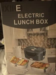 Ixiie ABY-318 Electric Lunch Box 1.5L Dark Green W/ Fork, Spoon, Cable. Fixed Price $14.99.