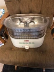 Girmi Food Steamer PC53 Made In Italy Steams Poaches Defrosts Warms Preowned. Fixed Price $59.95.