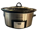 Crock Pot Model SCCPVC605-S-A Quart- Low/high/keep Warm- Digital Timer Used Vg. Fixed Price $49.99.
