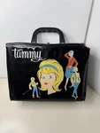 1962 Tammy & Pepper Vinyl Lunch Box Ideal Toy Corp Doll Barbie-like Aladdin Ind. Fixed Price $29.99.