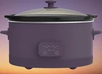 Bella 6.0 Qt Slow Cooker Plum, Ceramic Nonstick, Programmable, Dishwasher Safe. Fixed Price $56.27.