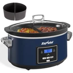 Sunvivipro Programmable Slow Cooker, Multi-cooker W/2 In 1 Silicone. Fixed Price $83.99.