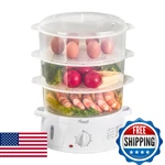 Rosewill Electric Food Steamer With 3 Tiers Bpa-free Stackable, Dishwasher Safe. Fixed Price $48.22.