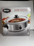 Slow Cooker Parini Cookware 2.5 Quart Oven Safe Removable Stoneware Box. Fixed Price $24.99.