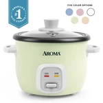 Aroma 4-CUPS (cooked) / 1QT. Rice & Grain Cooker, Light Green, New, ARC-302NGLG. Fixed Price $33.28.