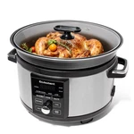 Eamoment 5.5QT Programmable Slow Cooker Timernon Stick Aluminum Alloy. Fixed Price $136.08.