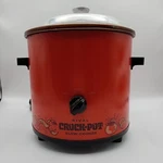 Vitage Rival Crock Pot Stoneware 3100 3.5 Qt. Red/orange. Fixed Price $19.95.