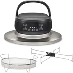 Hamilton Beach Air Fryer Lid, Fits 6 Quart Oval Slow Cooker Crock, W/ Basket. Fixed Price $69.99.