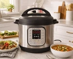 Instant Pot Qt 7-IN-1 Electric Pressure Cooker IP-DUO60 V3 Stainless. Fixed Price $59.99.