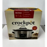 Crock-pot Mytime 6 Qt Oval Digital Timer Slow Cooker, Stainless Steel, Lid. Fixed Price $79.99.