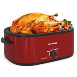 26 Quart Electric Roaster Oven With Visible & Self-basting Lid, Large Turkey .... Fixed Price $153.09.
