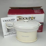 Crock Pot Ceramic Boat Electric Gravy/syrup Warmer SCCPVG000 2.25 Cup. Fixed Price $26.99.