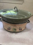 Vintage Rival Crock Pot 6 Quart SCVE500 Slow Cooker Olives Decor With Lid Nice. Fixed Price $39.00.