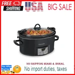 Crock Pot 7.0-QUART & Carry Programmable Slow Cooker Black. Fixed Price $95.99.
