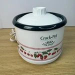 Little Dipper Rival Crock Pot Stoneware Mini Slow Cooker 32041 Cherries. Fixed Price $19.99.