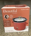 Beautiful By Drew Barrymore 2 Qt Slow Cooker Tomato Red New. Fixed Price $21.00.