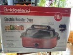 New Bridgeland 18-QUART Electric Roaster Oven With Viewing Window. Fixed Price $55.00.