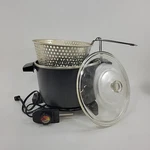 Vtg Dazey Chef's Pot Deep Fryer Slow Cooker Qt Model DCP-6 Tested. Fixed Price $64.95.