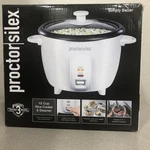 Proctor Silex 37533 White 10 Cup Rice Cooker And Steamer. Fixed Price $40.88.