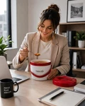 Crock-pot Lunch Mini Warmer 5.5 White & Red Model SCCPLC200-BL. Fixed Price $14.50.