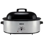 Nesco Silver Stainless Steel 18 Qt Electric Roaster 17.5" H X 9.2" W 25.4". Fixed Price $113.98.