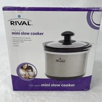Rival 0.65 Quart Mini Slow Cooker SC-11 Glass Lid Removable Stoneware 40W. Fixed Price $23.99.