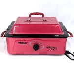 Nesco Quart Roaster Oven Red 4805-12 Electric Cooker W/ Insert Tested. Fixed Price $60.00.
