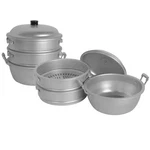 Thunder Group ALST008 15" Dia. X 20-1/4"H Aluminum Steamer Basket Set. Fixed Price $177.29.
