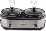 Double Slow Cooker 2.5 Quart With Easy Cooking Options & Glass Lids. Fixed Price $149.99.