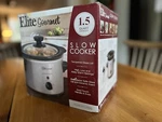 Elite Gourmet MST-400X Electric Slow Cooker 1.5 Qt Capacity Stainless Steel. Fixed Price $17.17.