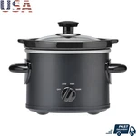 2 Qt Slow Cooker Removable Stoneware Crock Two Settings Easy Clean Meals. Fixed Price $18.61.