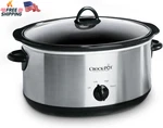 Crock-pot Quart Oval Manual Slow Cooker, Stainless Steel (SCV700-S-BR), Versat. Fixed Price $77.36.